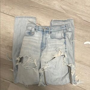American eagle baggy ripped jeans